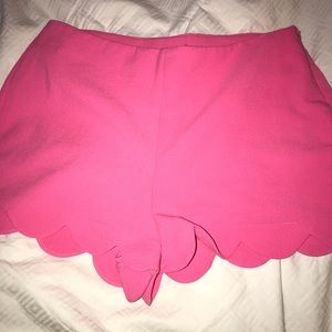 Monteau Hot Pink Scalloped Shorts